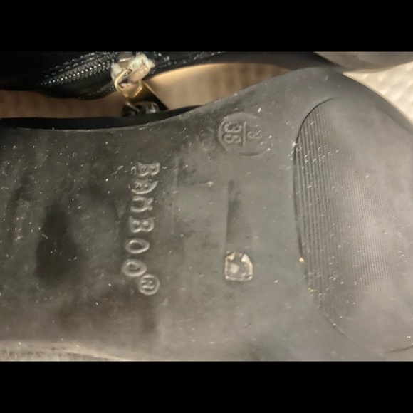 Black Bamboo Booties - Picture 4 of 8